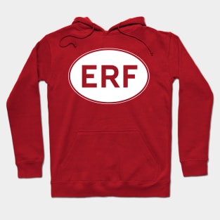 ERF classic lorry oval country plate Hoodie